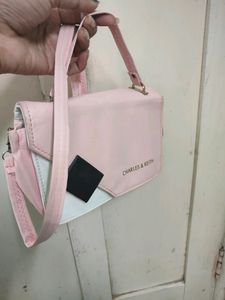 Pink/White Sling Purse 👜 For Women( Un Touch)