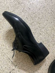 Classic Black Leather Dress Shoes