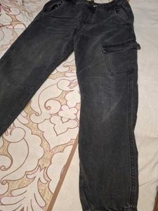 Black Cargo Joggers