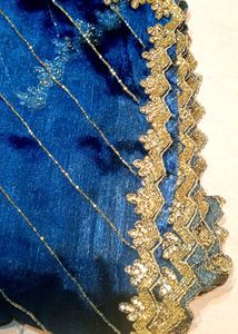 Blue heavy saree