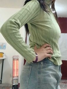 Green Turtle Neck