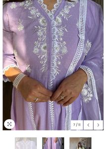 Lavender Anarkali Suit Set