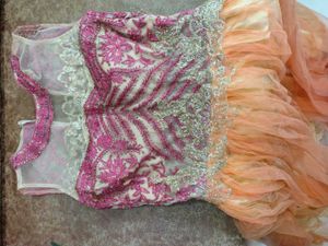 Party Wear Gown, Bust 32, Length 46 With Margin