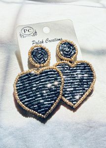 Black Shiny Heart🖤 Earrings