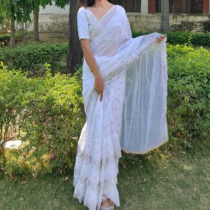 Elegant Embellished Saree