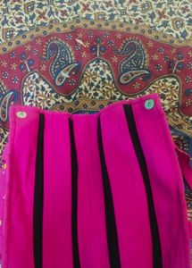 Pink Embroidered Tote Bag