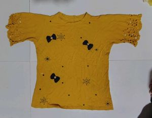 Yellow Bow Top