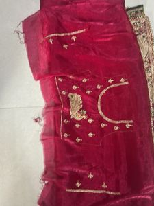Elegant Red Saree