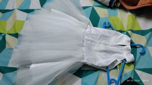 New Angel White Frock  Partywear For 499/-