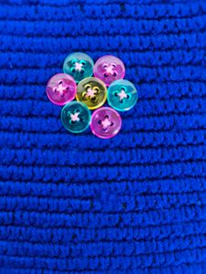 Blue Crochet Sling Bag