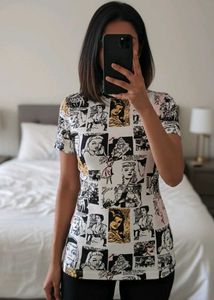 Comic Print Top