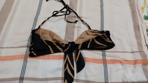 Bikini Top - Black &amp; Gold