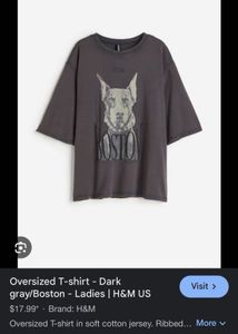 H&amp;M boston dogs T shirt size