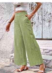 Green Wide Leg Pants