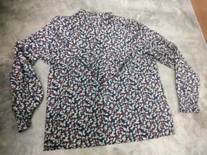 Combo Of Floral Top &amp; Black Pants Set