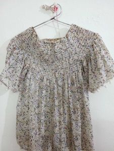 Of Shoulder White Crop Top