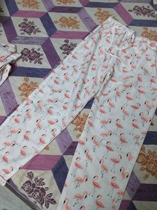 Flamingo Print Pajama Set