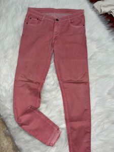 Zola Peach Denim Pant