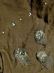 Elegant Dark Brown Dupatta