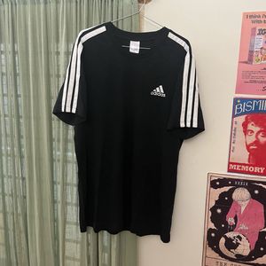 Adidas Three Stripe Tee Shirt