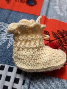 0-6 Months Baby Woolen Mittens And Booties