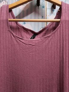 Mauve Tiered Midi Dress