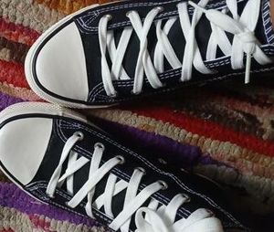 Black High-Top Sneakers