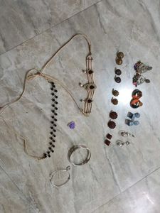 Bracelet Necklace Earrings Set
