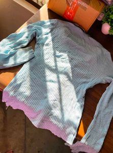 Light Blue Cardigan Sweater