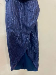 Navy Sequin Bodycon Dress