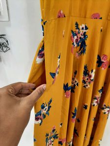 Floor Touch Yellow Dress