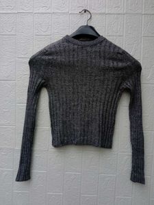 New with tag Pinterest Gray Long Sleeve Top