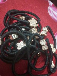 Hair Ties with Embellishments combo  Of  18 pc