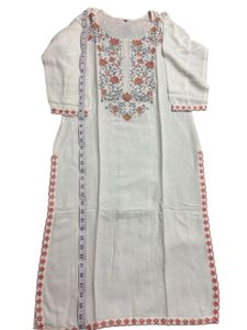 White Embroidered Kurta Set