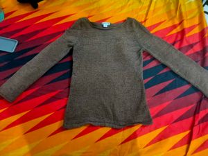 Brown Long Sleeve Sweater