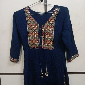 Elegant Navy Blue kurta set