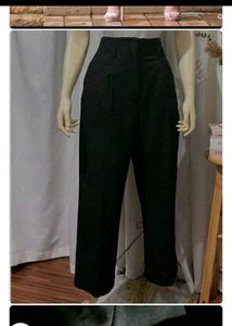Black  Formal Straight Leg Pants