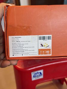 Floral pure leather Mules