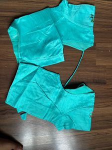 Sea Green Saree With Blouse