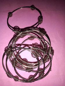Silver Bangle Set