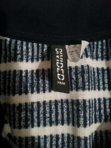Blue Stripped Bodycon Dress