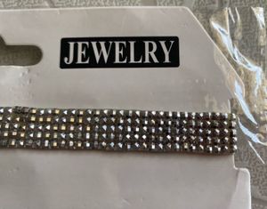 Sparkling Silver Rhinestone Choker Necklace