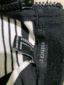 Black and White stripes mini Body Con