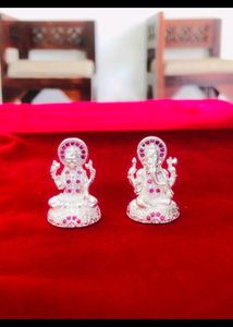 Laxmi Ganesh Murti Pure Silver