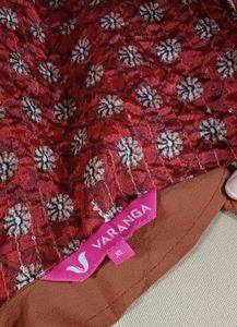 Varanga Rust Red Sequined Kurta Sharara Set