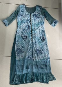 Elegant Blue Printed Kurta