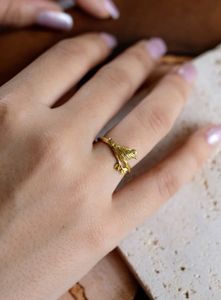 18kt Gold plated Bird Ring