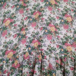 Vintage Floral Print Dress