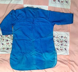 Blue Denim Top/Kurta