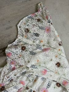 Floral Print Lace Dress